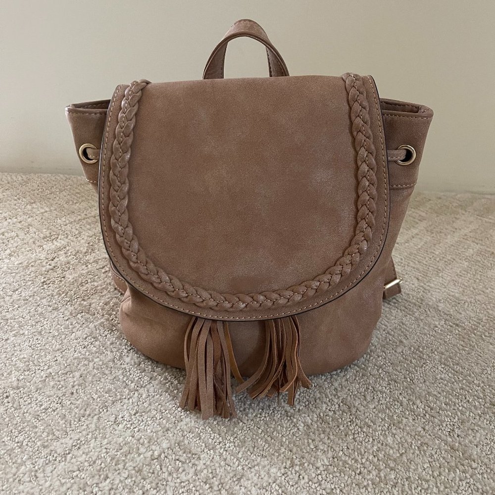 Call It Spring Faux Suede Mini Backpack